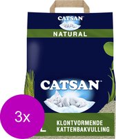 Catsan Natural - Litière pour chat - 3 x 8 l