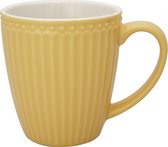 GreenGate Tasse à café Alice miel moutarde 350 ml Ø 9 cm