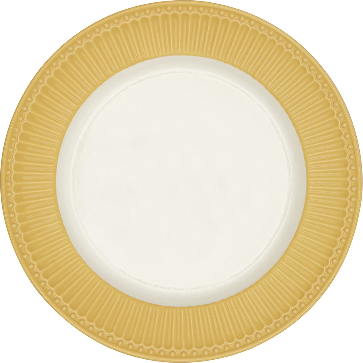 GreenGate Dinerbord Alice honey mosterd Ø 26.5 cm