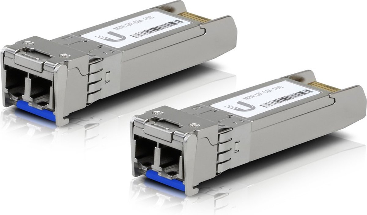 Ubiquiti Module Optique SFP+ 10 Gbps Monomode Lot de 2