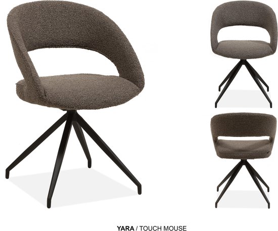 MX Sofa Eetkamer stoel Yara | kleur: Mouse