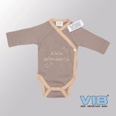 VIB® - Barboteuse Luxe Katoen - Klein Wonder (Marron) - Vêtements pour bébé bébé - Cadeau Bébé