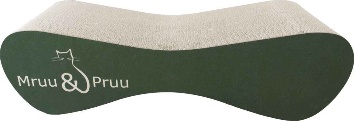 Mruu&Pruu GROTE KARTONNEN KAT SCRATTER 70x23x24 cm GROEN