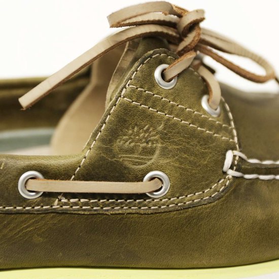 Elegante Schoen Timberland Boot Klassieke Boot 2 Ogen Groen - Fashionwear - Volwassen