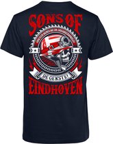 T-shirt Sons Of Eindhoven | Kerstcadeau | Cadeau voor man | Vaderdag | Navy | maat M