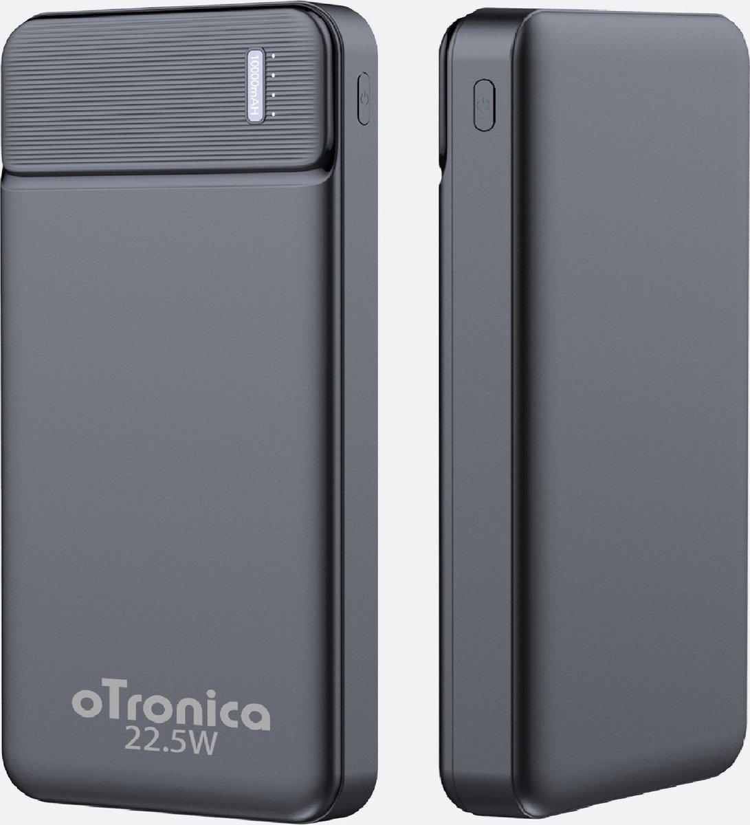 Otronica Powerbank 10000 mAh Snellader - USB USB C & Micro USB - Universele Powerbank voor o.a. Geschikt voor iPhone / Samsung