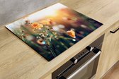 Inductiebeschermer - Morning in the Field - 80x52 cm - Inductiebeschermer - Inductie Afdekplaat Kookplaat - Inductie Mat - Anti-Slip - Keuken Decoratie - Keuken Accessoires