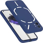Cadorabo Hoesje geschikt voor Nothing Phone (1) in LIQUID BLAUW - Beschermhoes gemaakt van flexibel TPU silicone Case Cover