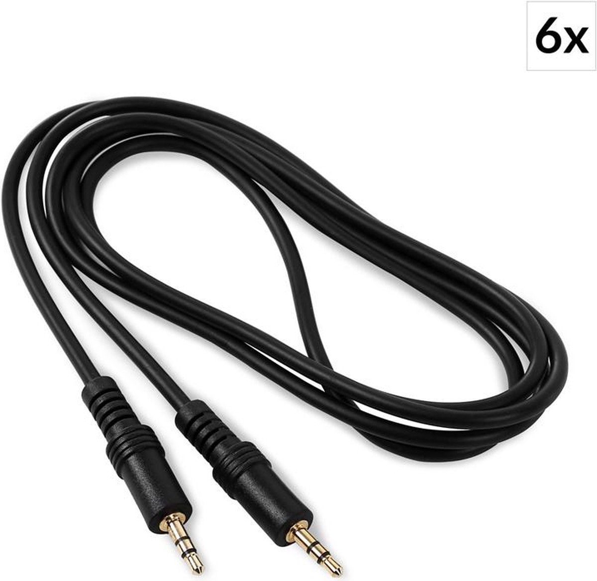 3,5mm-Jackplug-Kabel Set 6 Stuks 1,5m Stereo