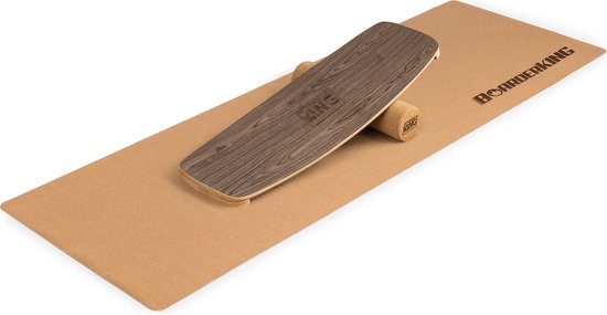 Foto: Indoor board curved balance board mat roller hout kurk