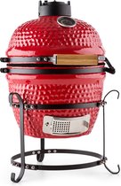 Princesize Kamado BBQ keramische barbecue roestvrij staal grillrooster smoker BBQ rood