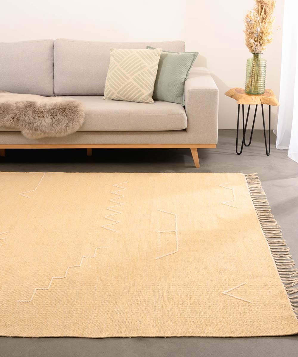 Bohemian vloerkleed - Cueva geel/beige 160x230