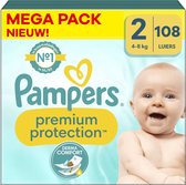 Pampers - Premium Protection - Maat 2 - Mega Pack - 108 stuks - 4/8 KG