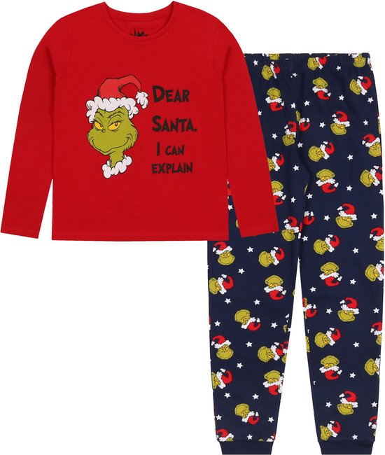 Pyjama de Noël pour enfants The Grinch, Pyjama avec pantalon long