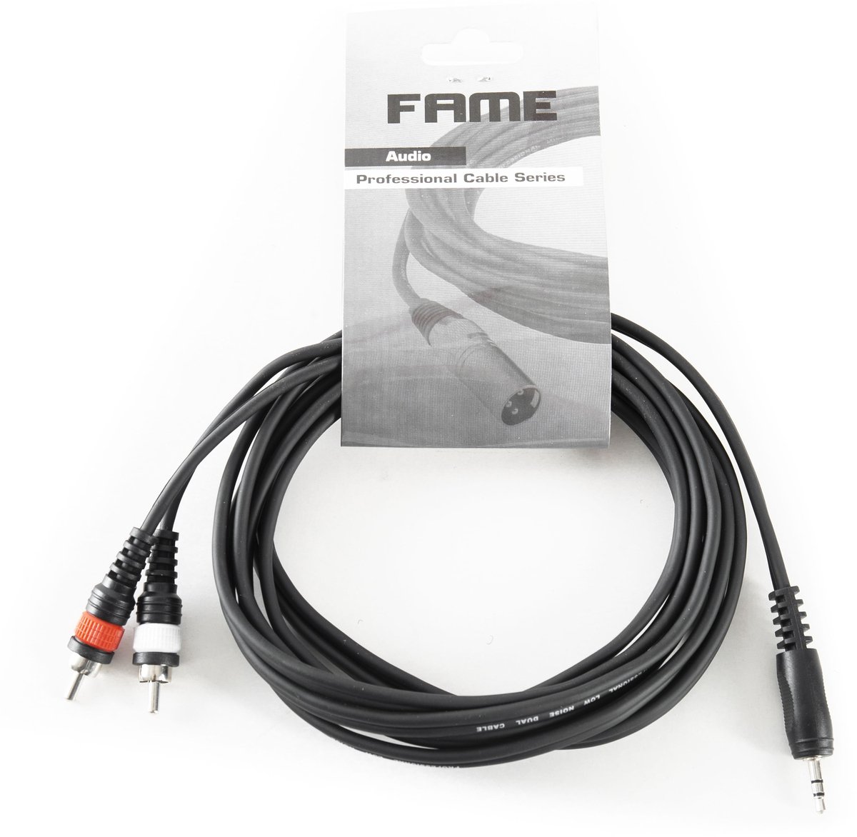 MUSIC STORE soundcard kabel Cinch 3m 3,5 sym./ 2x Cinch - Insert kabel