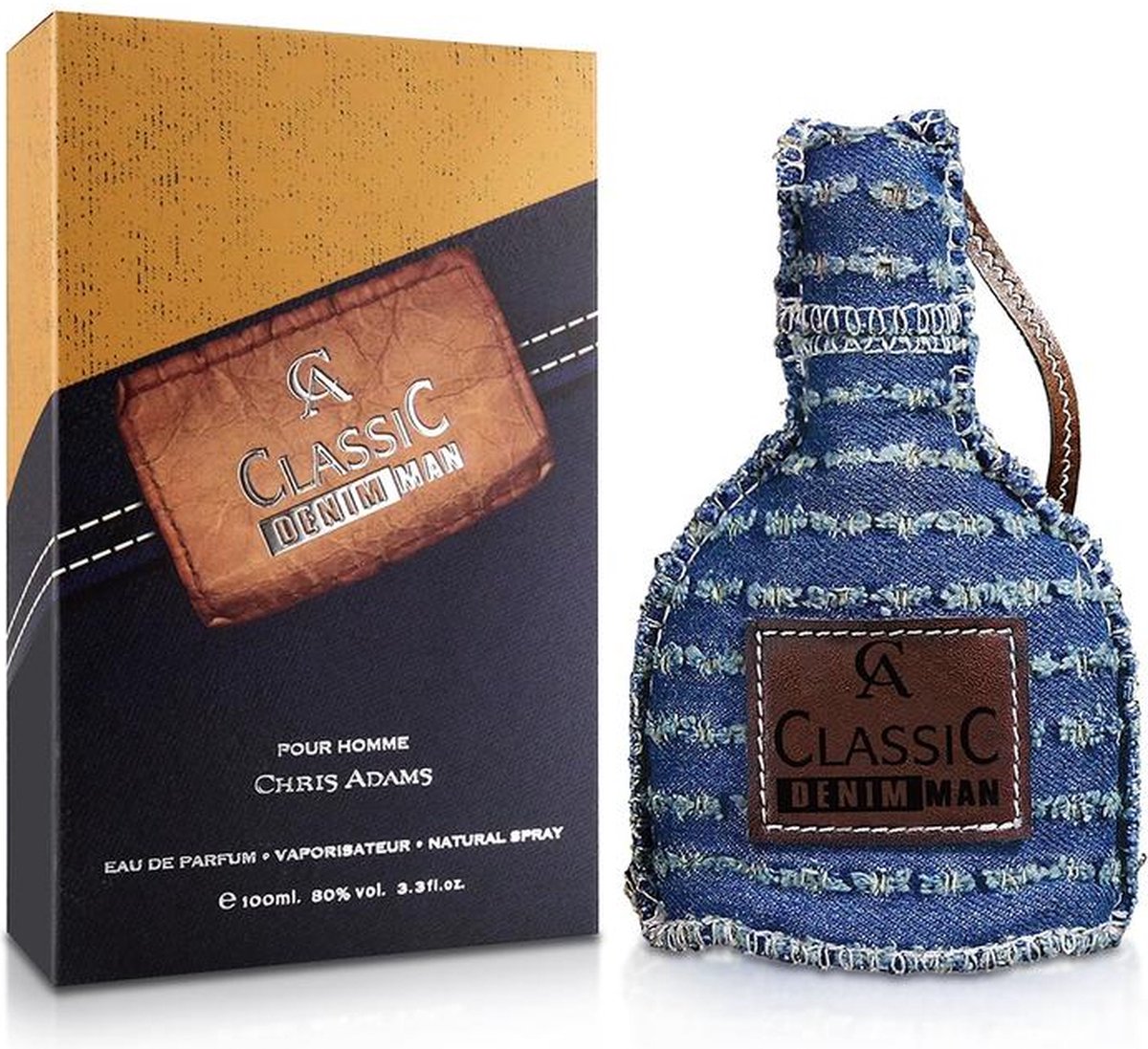 Goedkoopste Chris Adams Classic Denim Man Eau de parfum 100ml - Parfum Voor Mannen