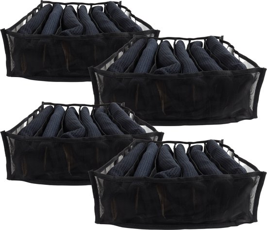 FAMKEEP 10 opbergdozen voor laden, kleding en ondergoed, vliesstof, ademend, open organizer FAMKEEP 10 opbergdozen voor laden, kleding en ondergoed, vliesstof, ademend, open organizer