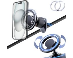 Magnetische Telefoonhouder Auto Ventilatie - Geschikt voor Magsafe - 360º Rotatie - Zwart