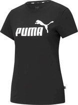 Puma - ESS Logo Tee Women - Dames T-shirt Zwart-XXL