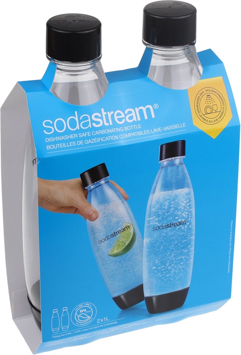 Pack de 3 bouteilles Sodastream Bulles de couleur 1L