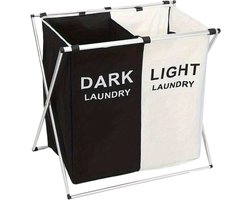 Livano Laundry Bag - Wassorteerder 2 Vakken - Wassorteerder - Wasmand 2 Vakken - Laundry Basket