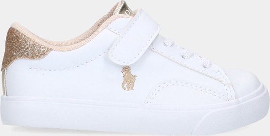Polo Ralph Lauren Theron V PS White / Gold peuter sneakers