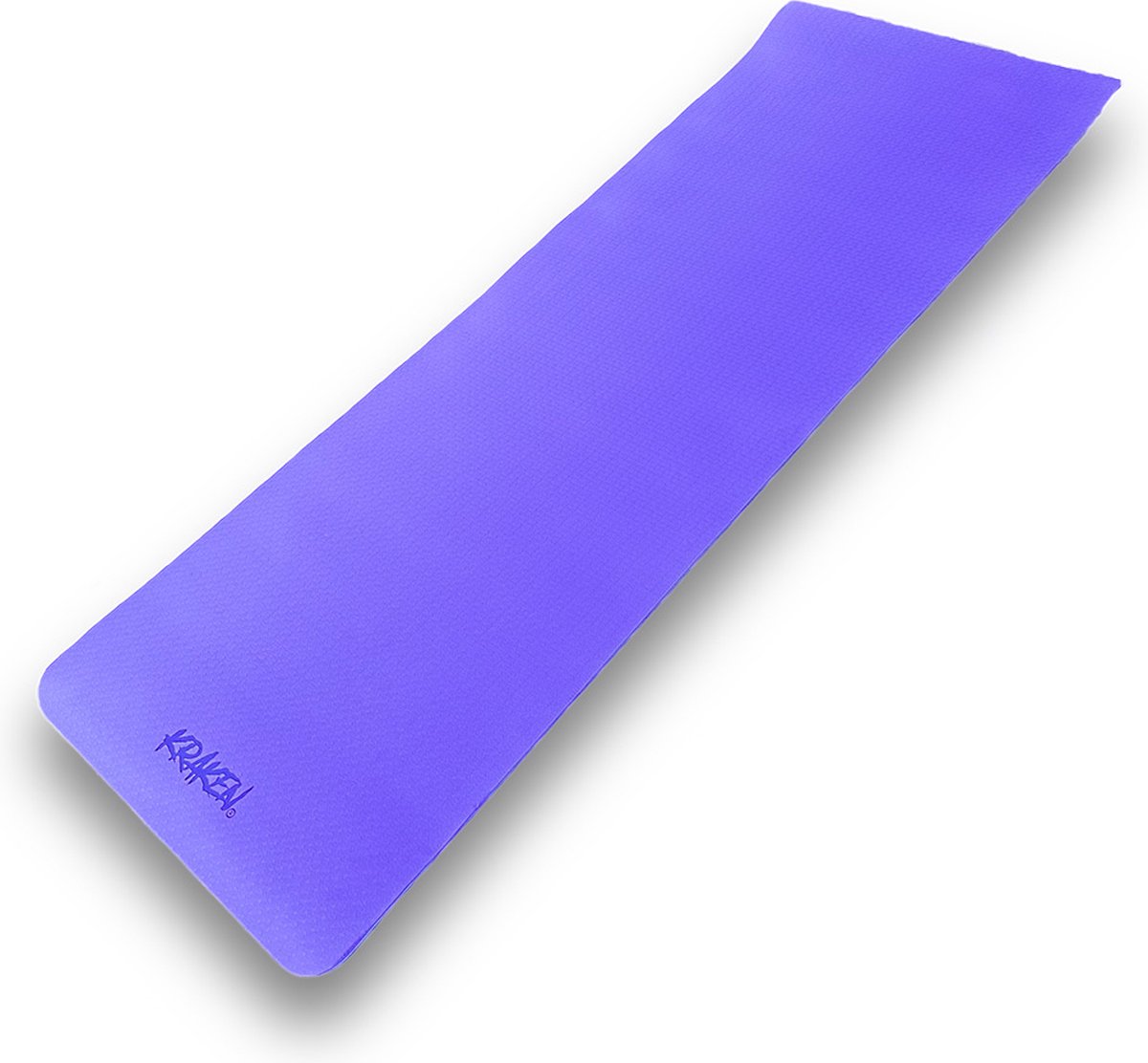 KRAKEN Fitnessmat | Sportmat | Yogamat | Trainingsmat | Meditatie Mat | Sport Mat voor Fitness | 183 CM Lang x 60 CM Breed x 6 MM Dik | Met Draagkoord | Duurzaam Materiaal | Violet & Light Purple | Anti-Slip
