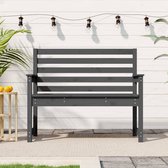 The Living Store Klassieke Houten Tuinbank - Grijs - 109 x 48 x 91.5 cm - Massief Grenenhout