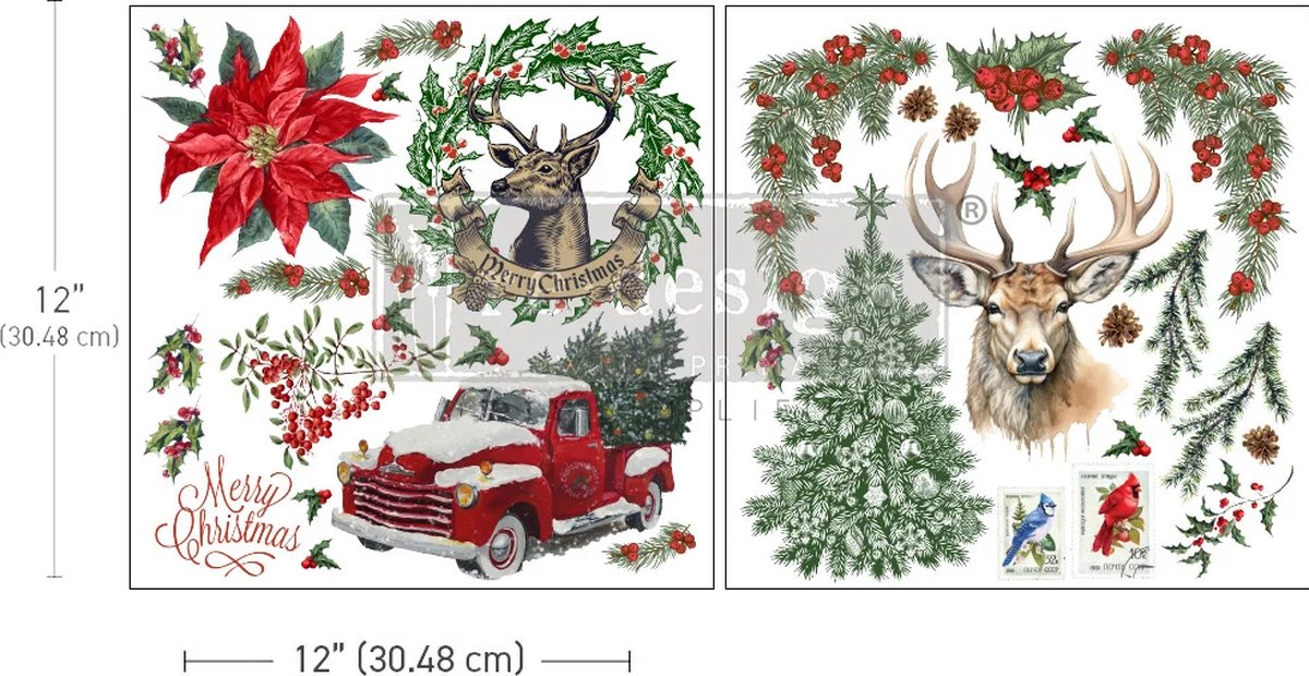 Redesign – decor – transfer – Maxi – Christmas Memories