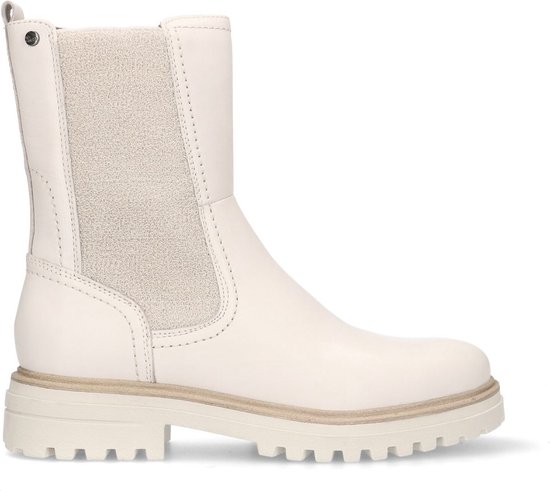 No Stress - Dames - Beige leren chelsea boots - Maat 40