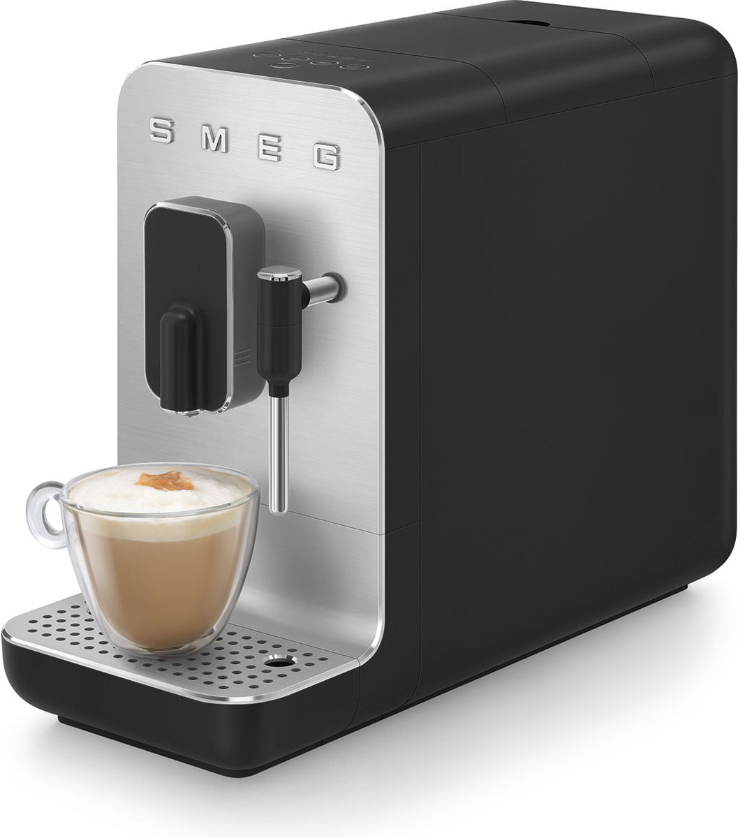 SMEG BCC12BLMEU Volautomatische Espressomachine Mat Zwart - afbeelding 2