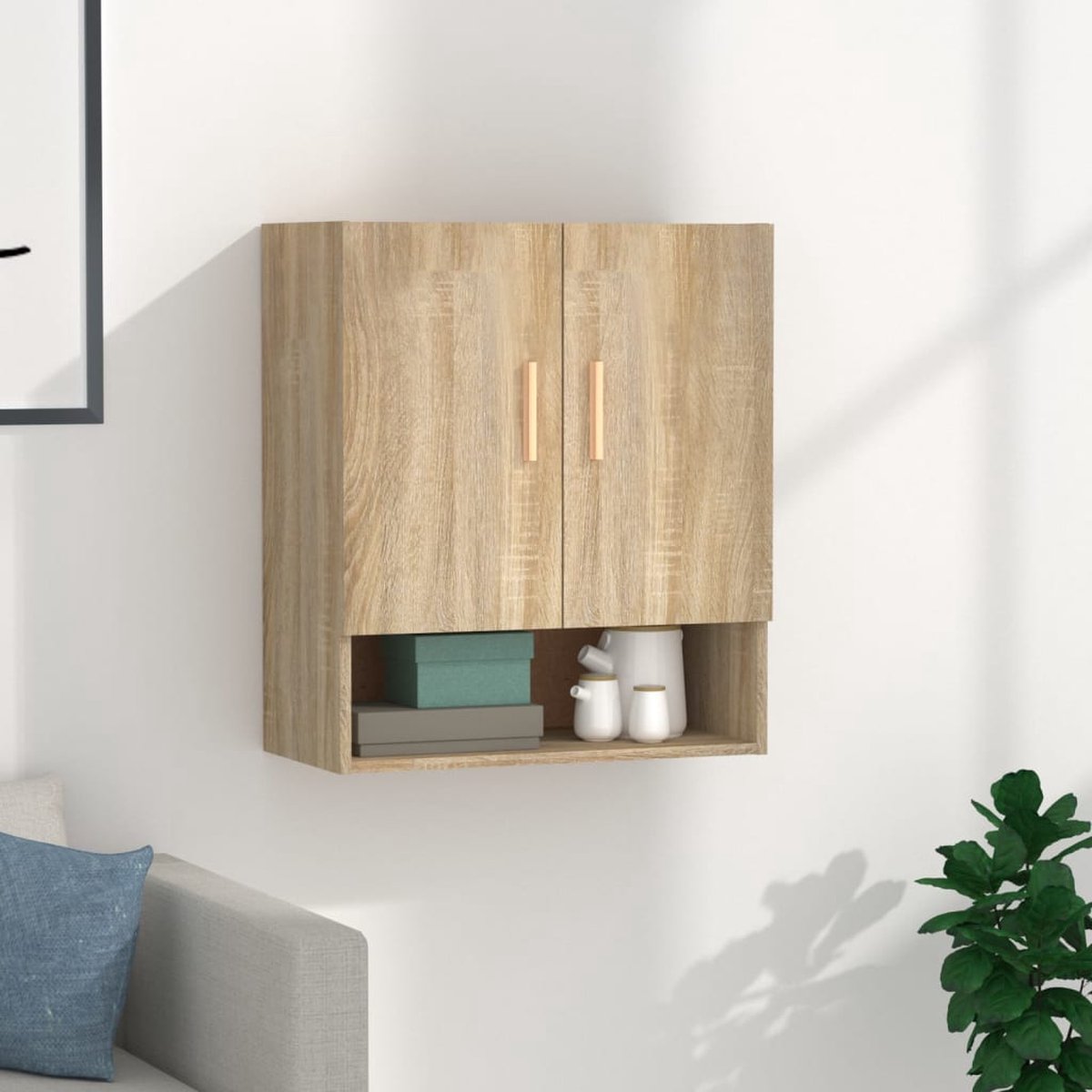 vidaXL Dressoir 60x31x70 cm bewerkt hout gerookt eikenkleurig vidaXL Dressoir 60x31x70 cm bewerkt hout gerookt eikenkleurig
