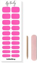 By Emily® Gel Nail Wraps & Gellak Stickers - Pink Flare - Nagelstickers - Gel Nagel Folie - DIY Manicure - Langhoudende Nail Art - UV LED Lamp Vereist - Trendy Designs - SpringNails- Lente - Nagels Inspiratie - Veilig voor Nagels - 20 Stickers