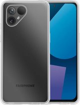 Hoesje Geschikt voor Fairphone 5 Hoesje Siliconen Case Hoes - Hoes Geschikt voor Fairphone 5 Hoes Cover Case - Transparant
