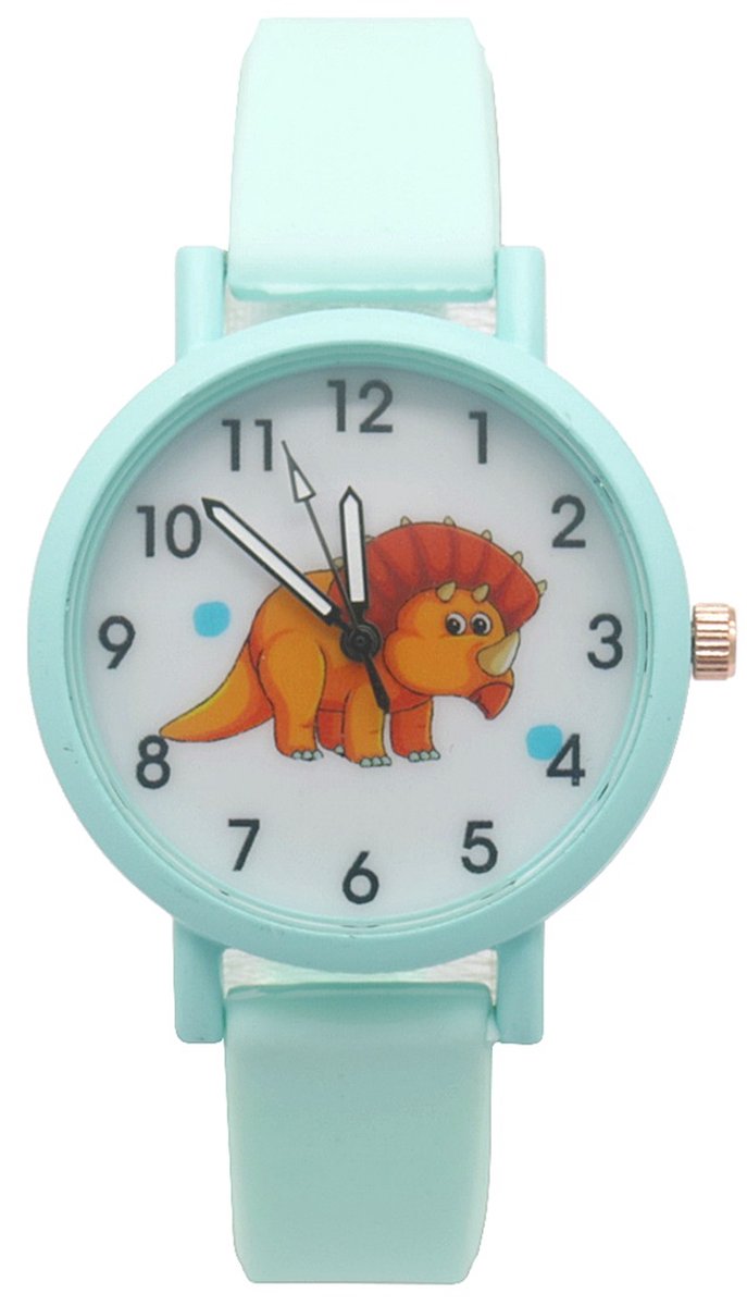 Horloge voor Kinderen - Dino - Kast 34 mm - Groen
