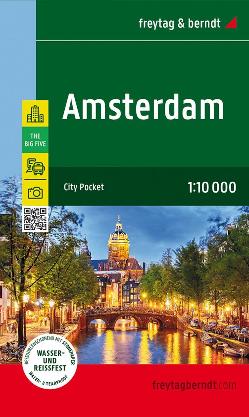 Amsterdam, plan de ville 1:10 000, Freytag & Berndt