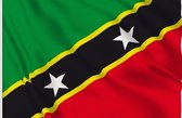 VlagDirect - Kittiaans-Nevisiaanse vlag - Saint Kitts en Nevis vlag - 90 x 150 cm