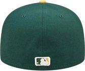 Oakland Athletics 59Fifty Fitted Cap Green Yellow Cap Maat : 7 1/2