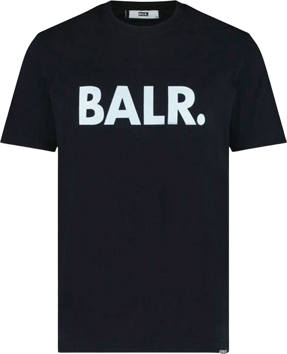 BALR. - Heren Tee SS Brand Straight T-Shirt - Zwart - Maat XXL
