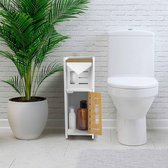 Porte-papier toilette, porte-papier toilette chromé derrière rangement WC pour armoire de toilette, porte-papier toilette avec porte-papier toilette