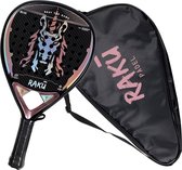 Raku® Unicorn Pro series - Padel Racket - Padel - Padelrackets - Racket - Paddle - Carbon - Grip - Inclusief Padelzak