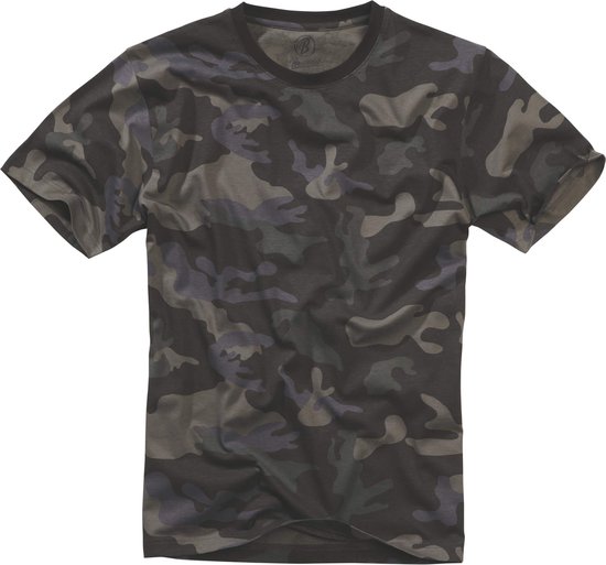 Brandit - Basic Heren T-shirt - XL - Zwart/Bruin