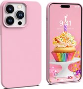 Hoesje Voor iPhone 14 Pro Siliconen Achterkant Case Cover - Roze