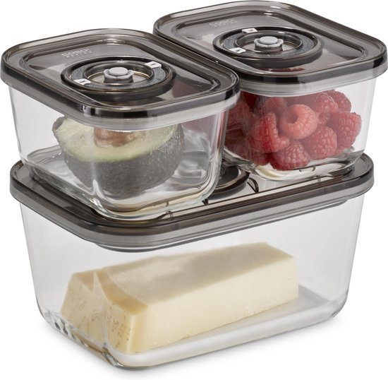 CASO VacuBoxx Eco-Set de verres 3 pièces avec accessoires