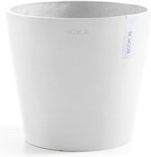 Ecopots Amsterdam 25 - Pure White - Ø25 x H22 cm - Ronde witte bloempot / plantenpot