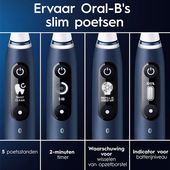 Oral-B iO 7N - Elektrische Tandenborstel - Blauw - Oral B