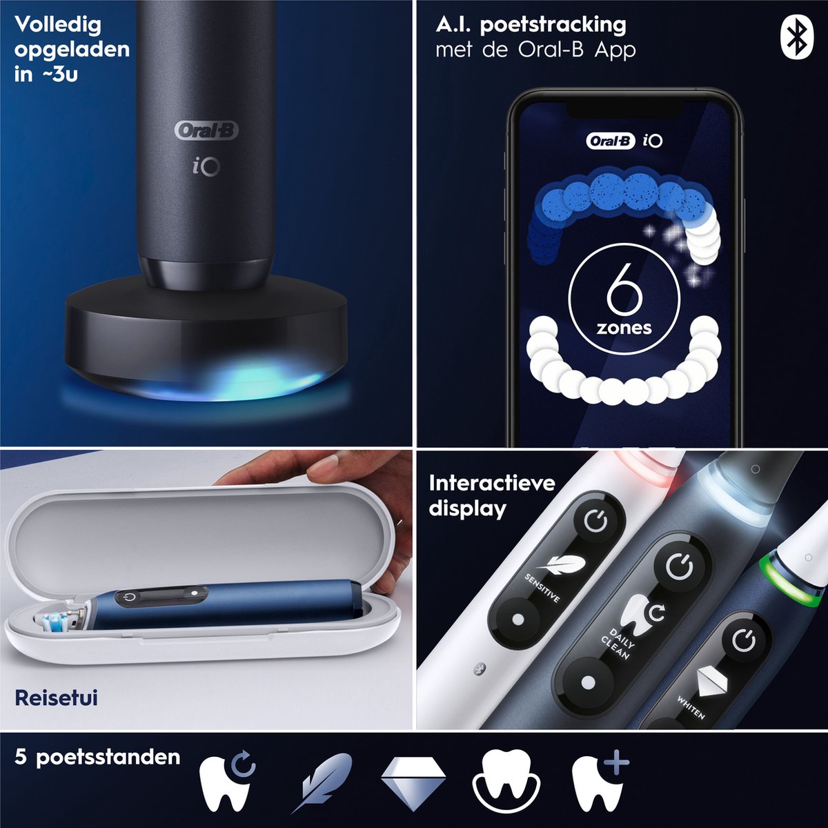Oral-B iO 7N Elektrische Tandenborstel met Smart Pressure - afbeelding 2