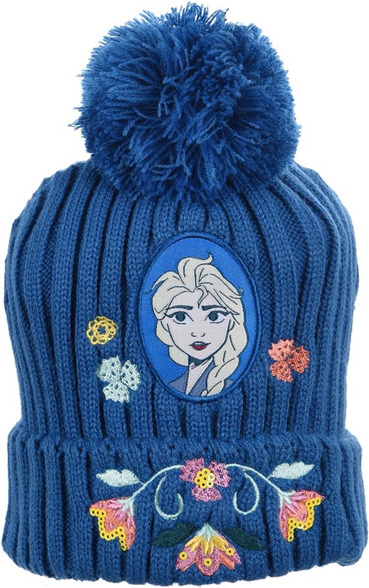 Disney Frozen Gehaakte Wintermuts - blauw - maat 52