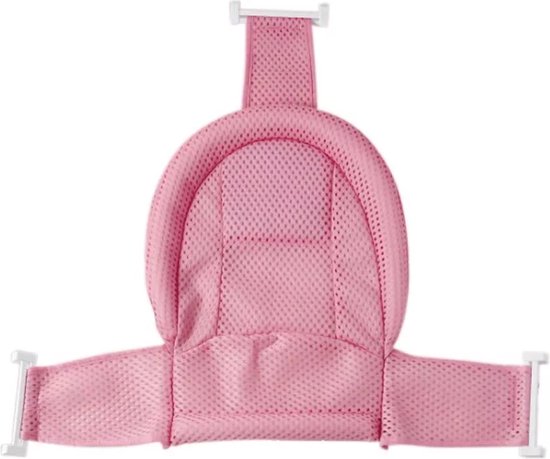 Baby bad Met Net Opvouwbaar - Inklapbaar Babybadje - Anti Slip - Roze van Merkloos — afbeelding 2