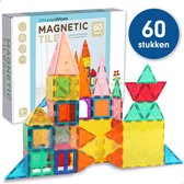 Magnetische Tiles - 60 stuks – Magnetische bouwstenen - Constructiespeelgoed – Educatief speelgoed
